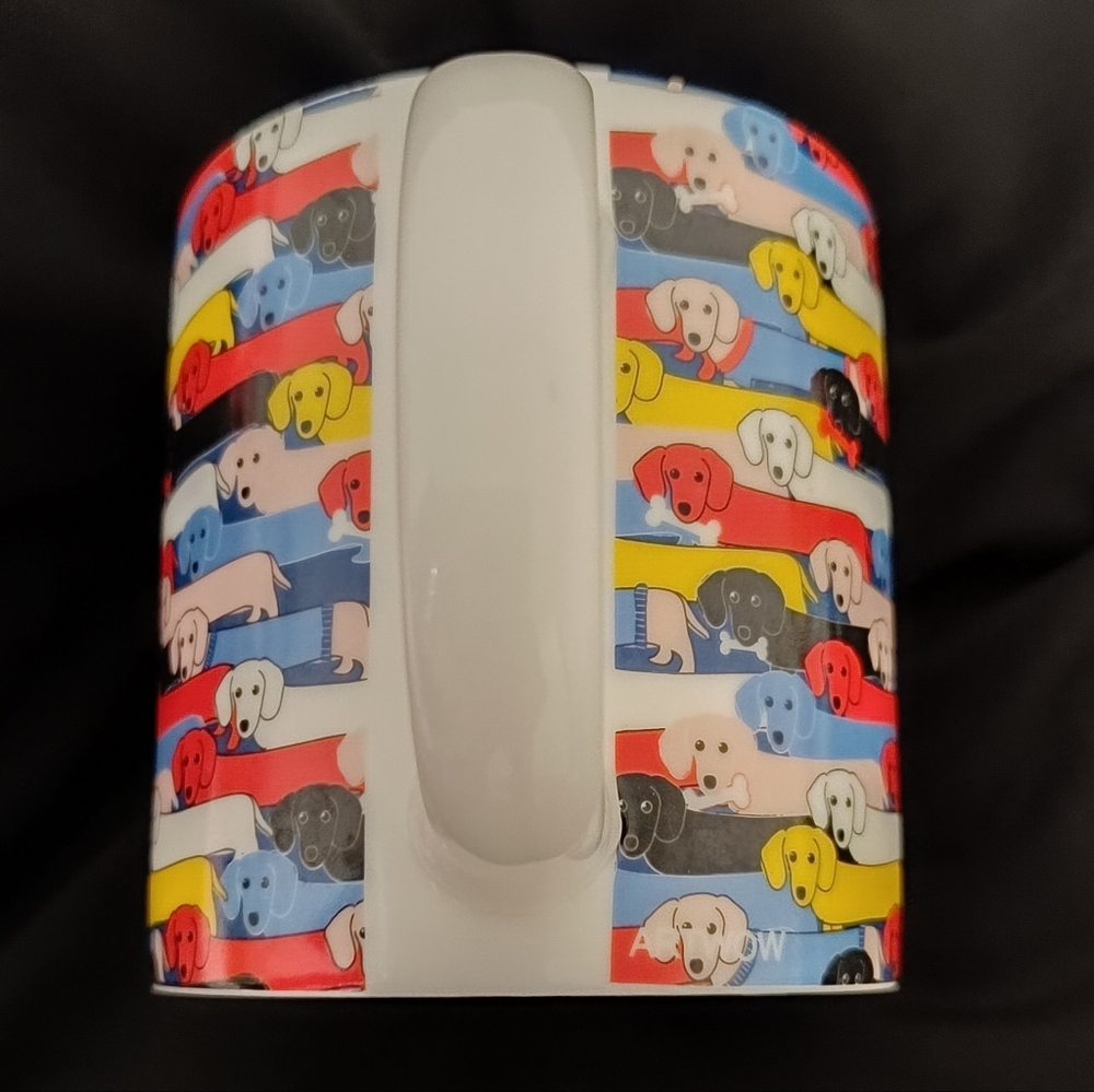 Art Wow Oversized Ceramic Vintage Festive Dog Pattern Holiday Mug - Picture 4 of 7